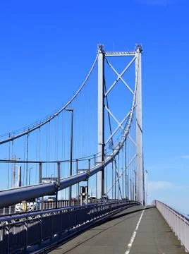 Tower on Forth Road Bridge, Scotland Stock Photos