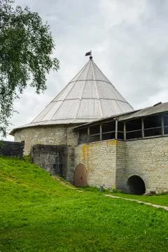 Tower of a fortress Stock Photos