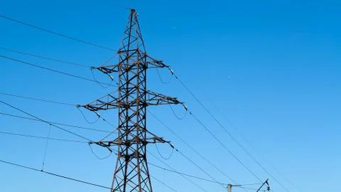 Tower high voltage Stock Photos