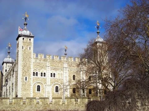 Tower hill and the jewels of queen. Stock Photos