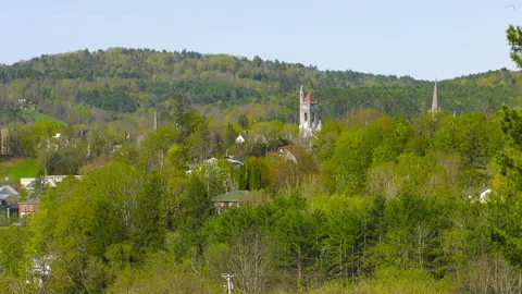 Tower in hills Stock Footage 240847559