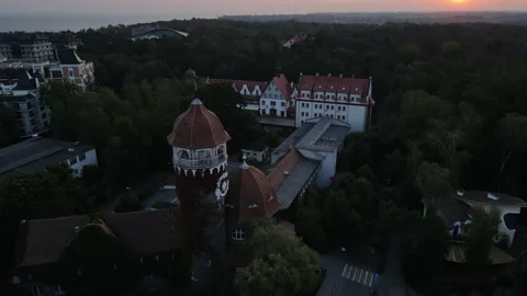 Tower of the hydropathic Svelogorsk 1 Stock Footage 171537726
