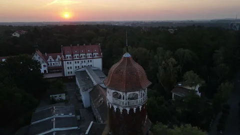 Tower of the hydropathic Svelogorsk 2 Stock Footage 171538015