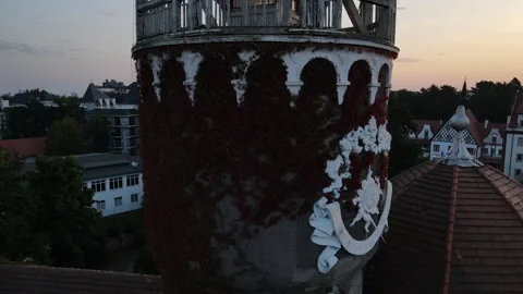 Tower of the hydropathic Svelogorsk 4 Stock Footage 171537592