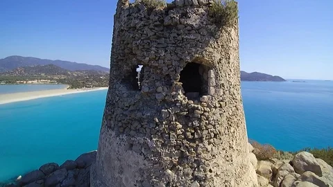 Tower i the sea 스톡 동영상 88696977