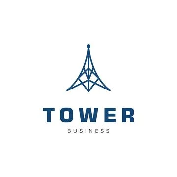 Tower icon logo design inspiration Stock Illustration