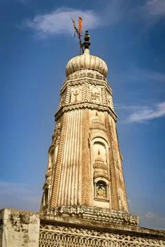 Tower of Indian temple Stock Photos