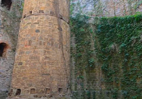 Tower Interior in Rumeli Hisari Foto stock