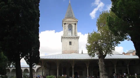 Tower of Justice in Topkapi Palace Video stock 39253114