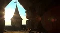 Tower of Kamianets-Podilskyi castle, old stone fortress in western Ukraine HD Footage