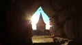 Tower of Kamianets-Podilskyi castle, old stone fortress in western Ukraine HD Footage