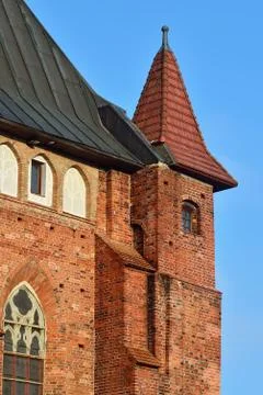 Tower Koenigsberg Cathedral. Kaliningrad, Russia Stock Photos
