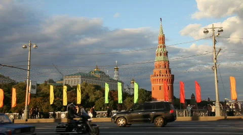 Tower of the Kremlin Stock Footage 842447