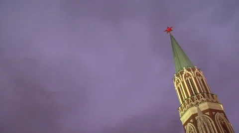 Tower at the Kremlin Stock Footage 44192972