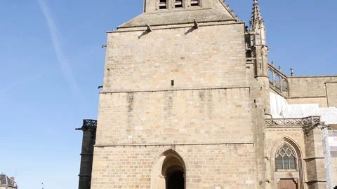 Tower of the Limoges cathedral. Stock-Footage 104922223