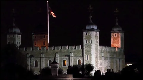 The Tower of London Stock Footage 75906868
