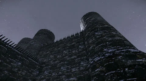 Tower of medieval castle Stock Footage 24674792