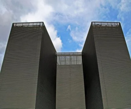 Tower metal facade Stock Photos
