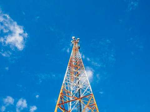 The tower of the mobile operator Stock Photos