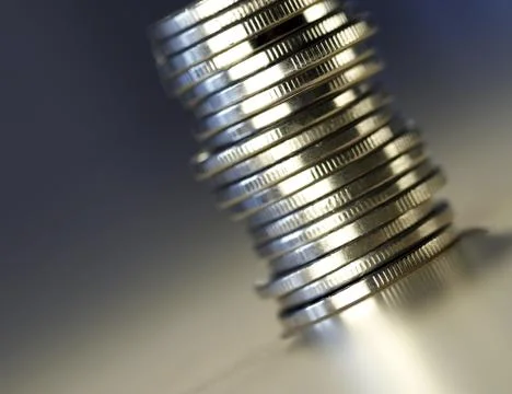 Tower of money Stock Photos