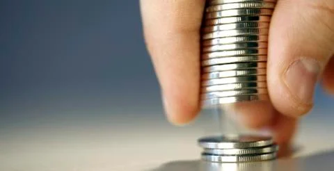 Tower of money Stock-Fotos