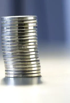 Tower of money Stock Photos