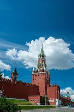 Tower of moscow kremlin Stock Photos