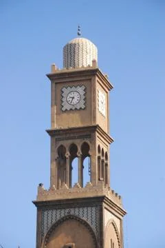 Tower mosque in morocco Stock Photos