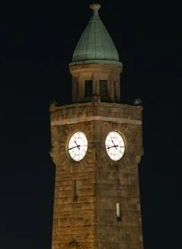 Tower at night Foto stock