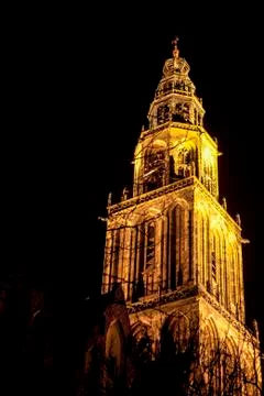 Tower at night Stock Photos