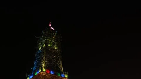 Tower At Night Foto stock