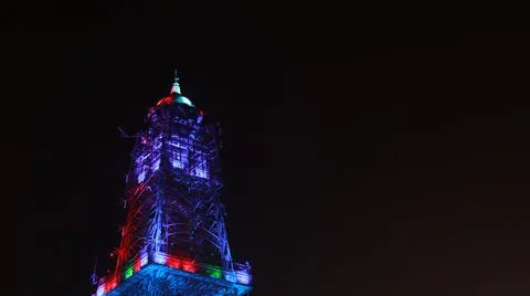 Tower At Night Stock-Fotos