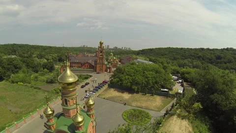 Tower Orthodox monastery Stock Footage