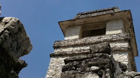 Tower of the Palace Palenque Vídeos de archivo 8922703