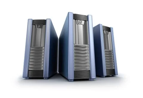 Tower pc cases. My own design. Stock Illustration