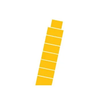 TOWER OF PISA ICON Illustrazione stock