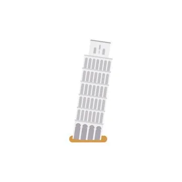 Tower of Pisa. Stock Illustration