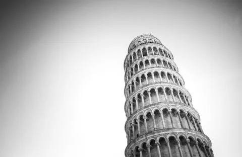 Tower of Pisa with vignetting Foto stock