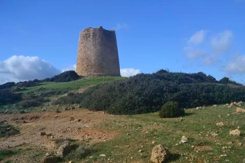 Tower of Piscinnì Foto stock