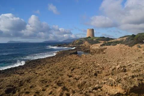 Tower of Piscinnì Foto stock