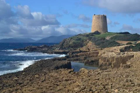 Tower of Piscinnì Stock Photos