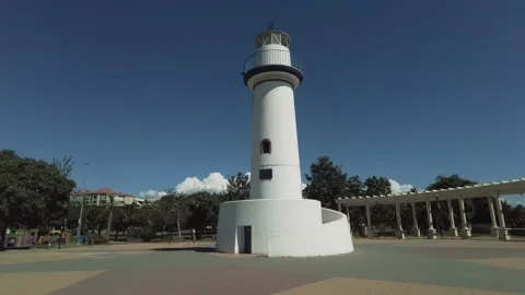 Tower in a plaza in malaga Stock Footage 160989836