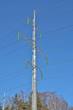Tower power lines. Stock Photos