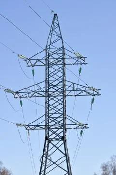 Tower power lines. Stock Photos