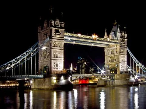 Tower reflection London Stock Photos