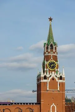 Tower of the Russian Kremlin closeup Foto stock