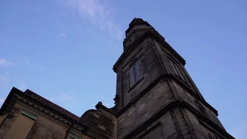 Tower Of Saint Clement Basilica, Hanover, Germany Stock Footage 89504357