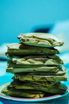 Tower of sandwiches Stock Photos