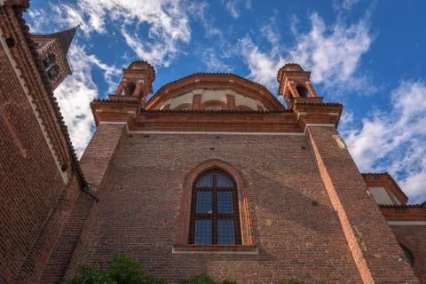 Tower Sant Eustorgio church Stock Photos