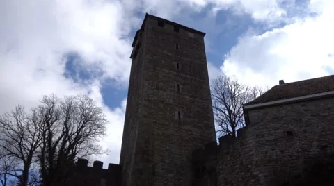 Tower of Schaumburg Castle in Germany Stock Footage 61908985